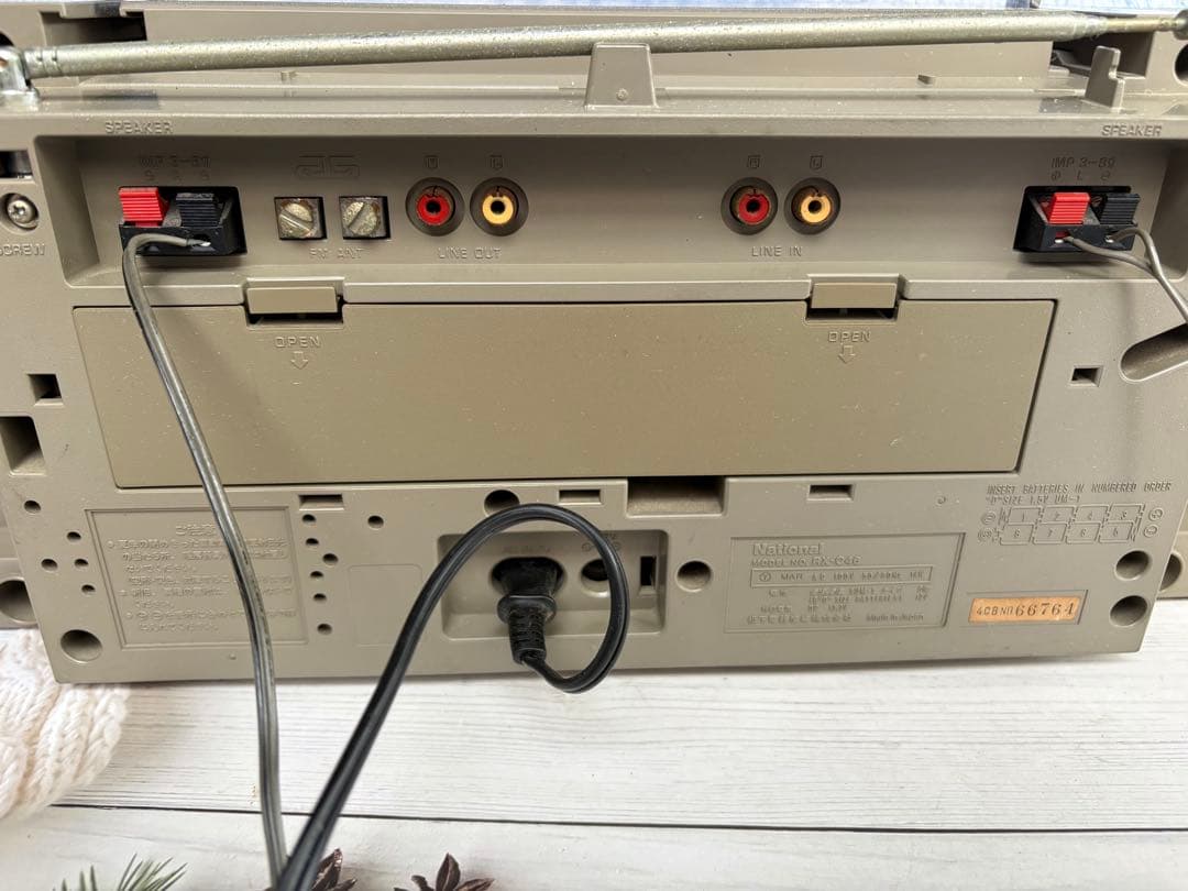 ナショナル RX-C46 ラジオカセットデッキ ラジカセ 昭和レトロ(レ22)