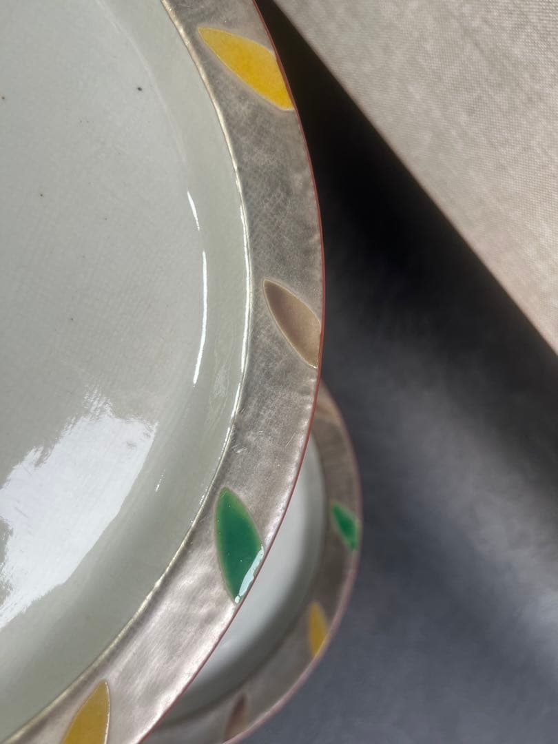 蔵珍窯　純銀　大皿　プレート　３枚　いぶし銀