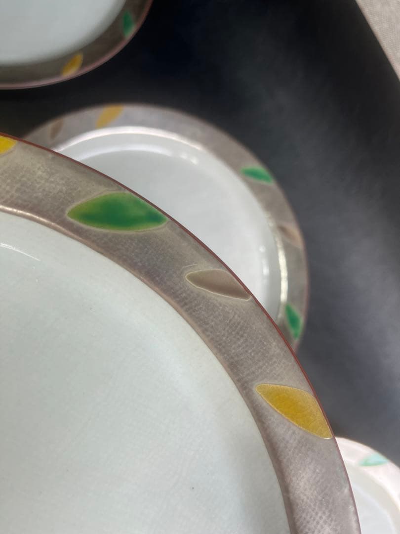 蔵珍窯　純銀　大皿　プレート　３枚　いぶし銀