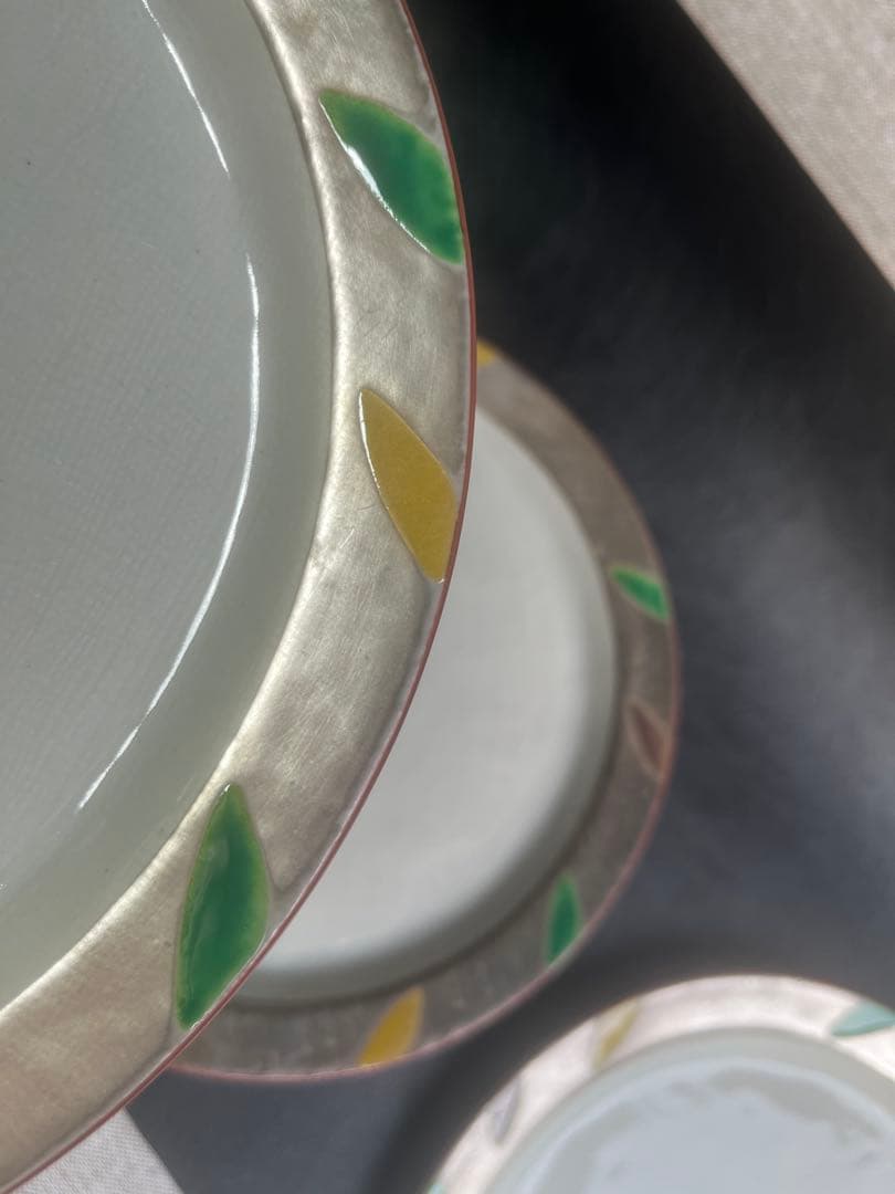 蔵珍窯　純銀　大皿　プレート　３枚　いぶし銀