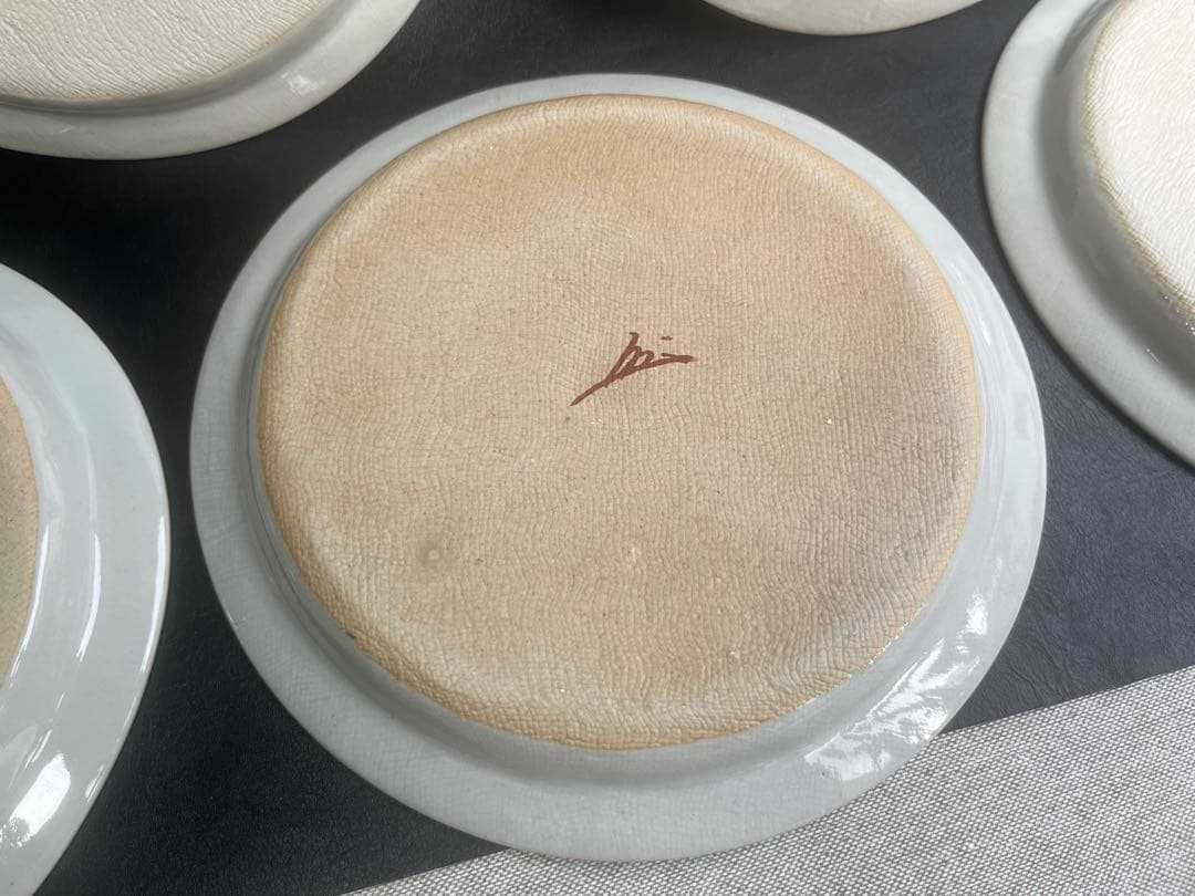 蔵珍窯　純銀　大皿　プレート　３枚　いぶし銀