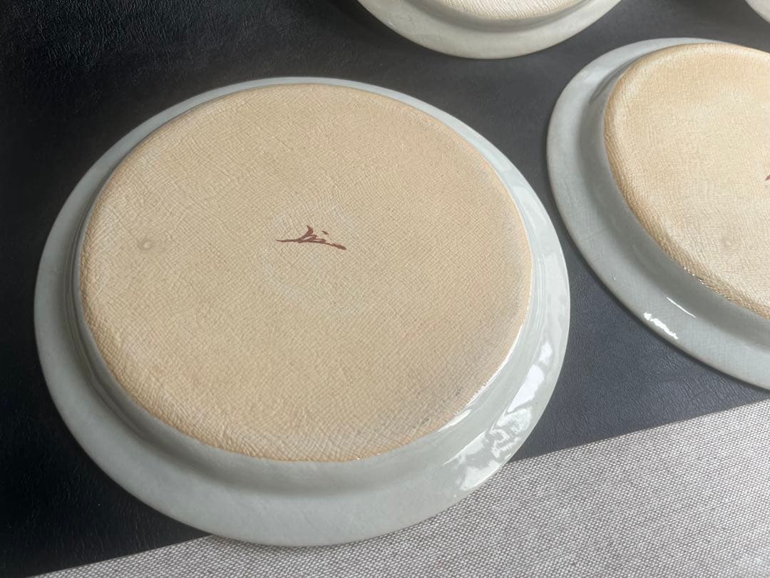 蔵珍窯　純銀　大皿　プレート　３枚　いぶし銀