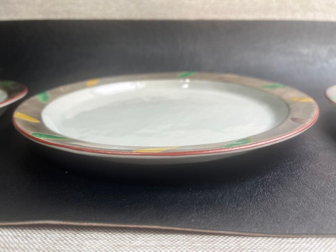 蔵珍窯　純銀　大皿　プレート　３枚　いぶし銀