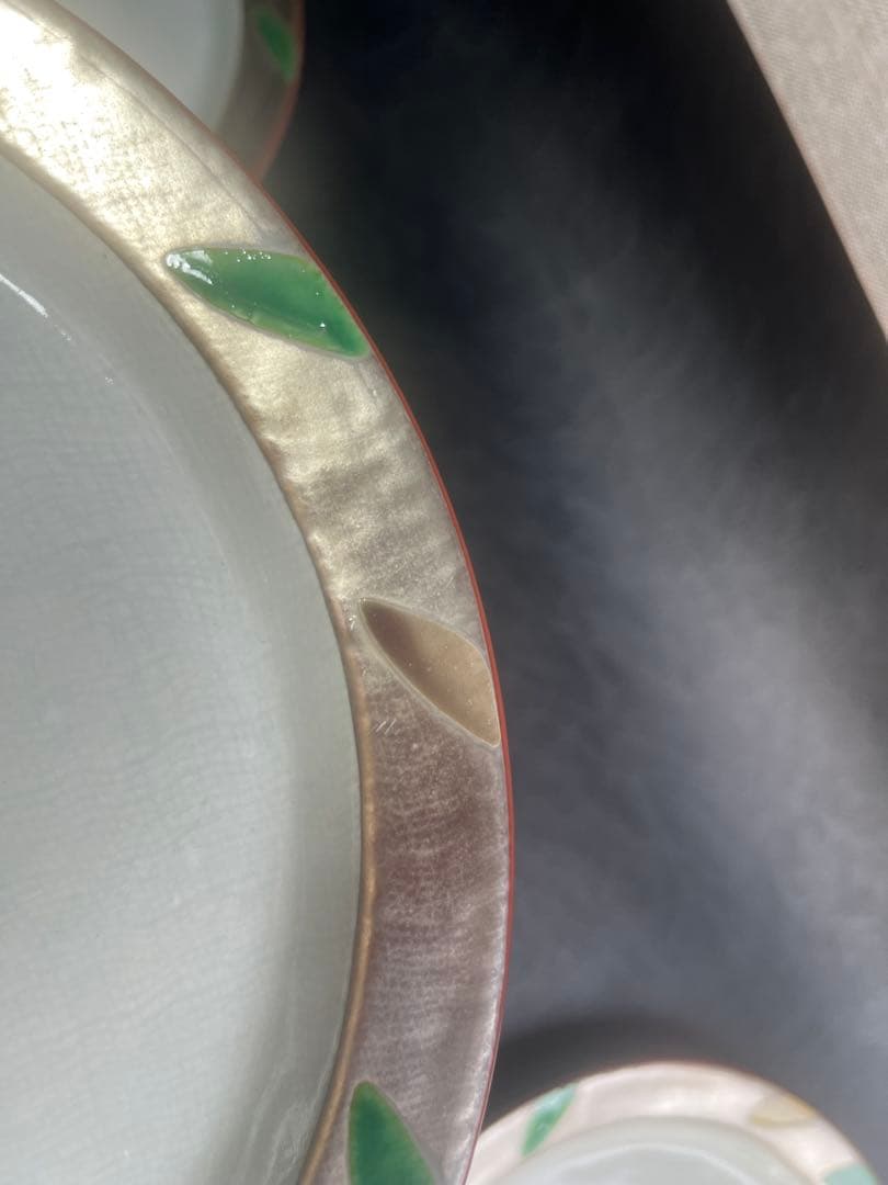 蔵珍窯　純銀　大皿　プレート　３枚　いぶし銀