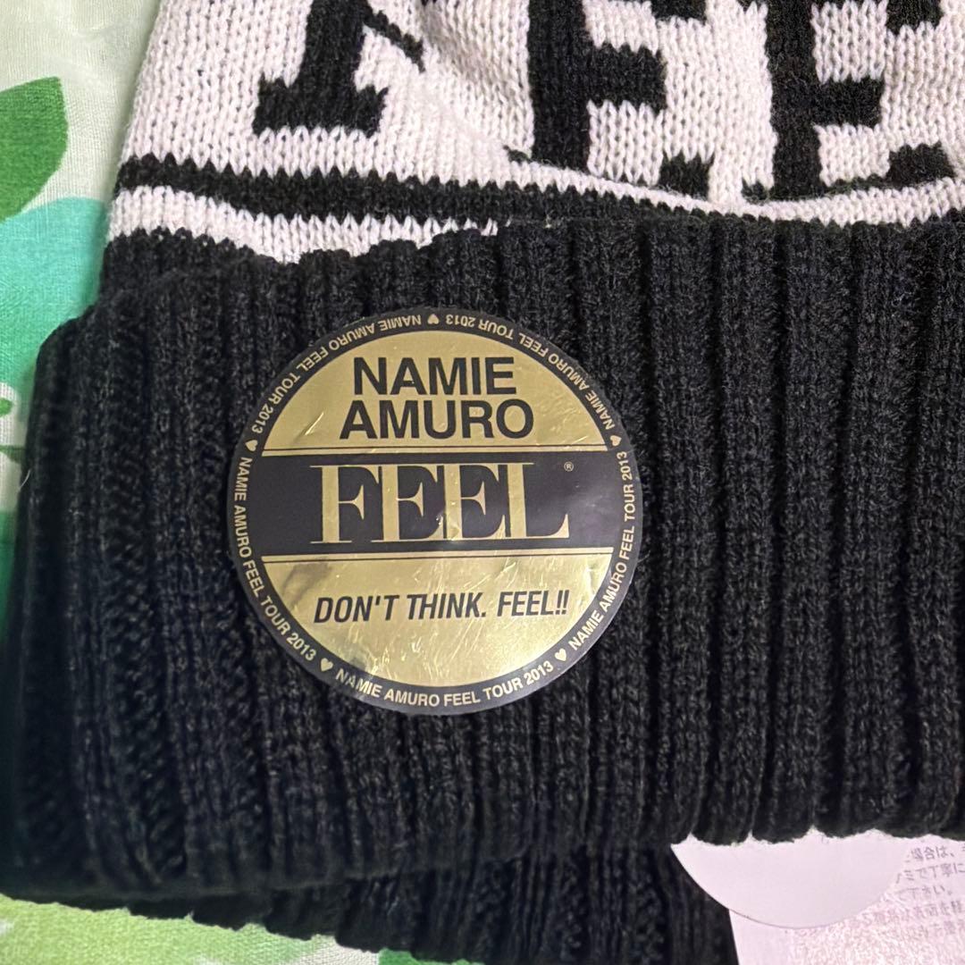 新品未使用　マウジー　moussy 安室奈美恵　FEEL ニット帽　ブラック