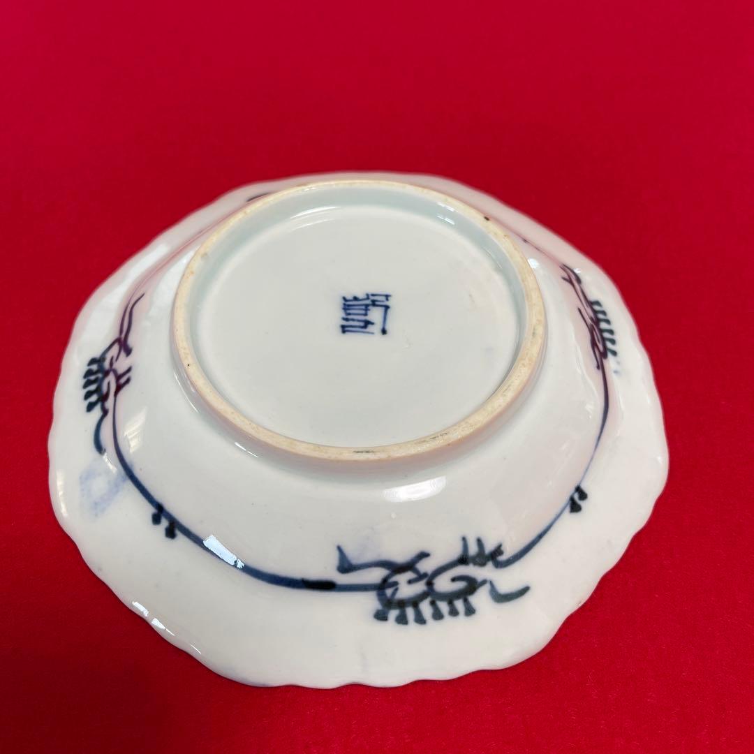 伊万里染付八角皿　2枚