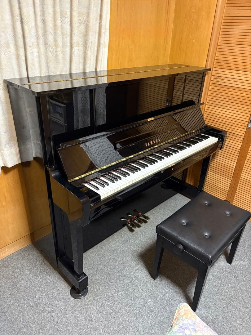 YAMAHA ピアノ UX-1 黒色 椅子付き