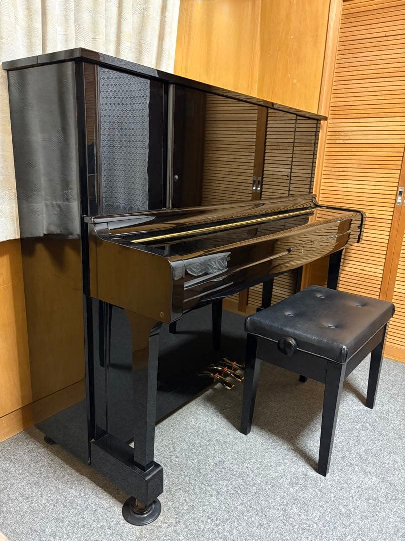 YAMAHA ピアノ UX-1 黒色 椅子付き