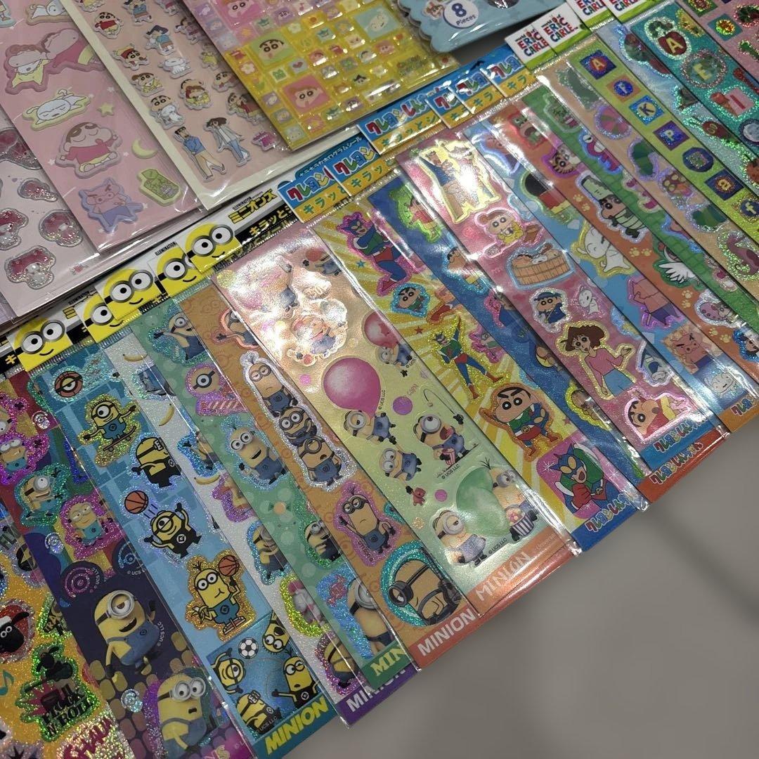 ダイソー セリア シールまとめ売り 全63枚 サンリオ ぷくっとシール