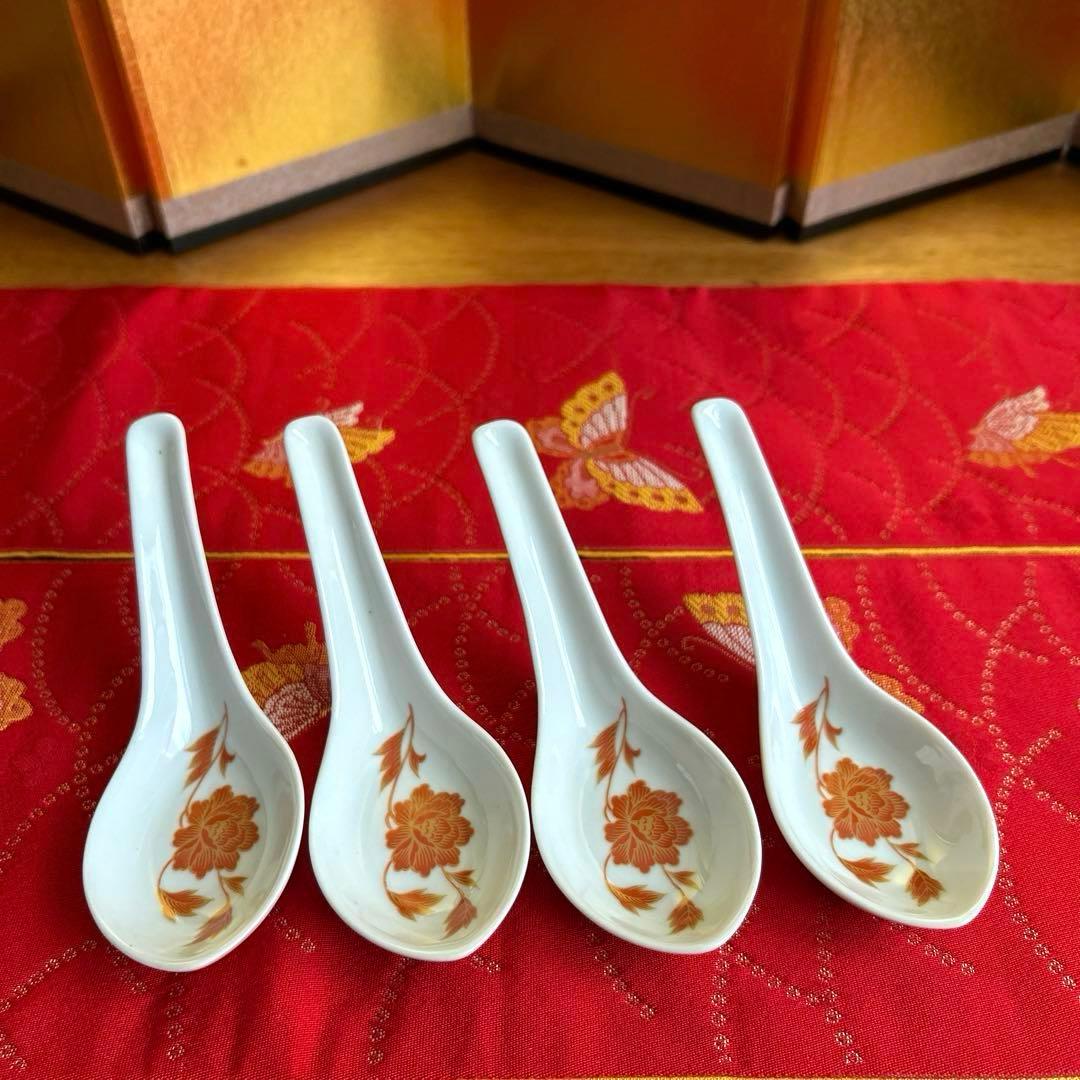 【未使用品】ナルミ　鳴海　中華皿セット　鳳凰　レンゲ付ラーメン鉢・八角皿4客