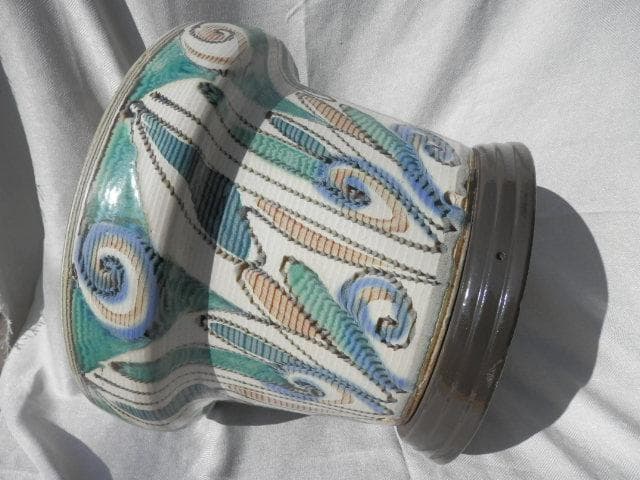 火鉢　上幅46x高さ35cmくらい　補修あり