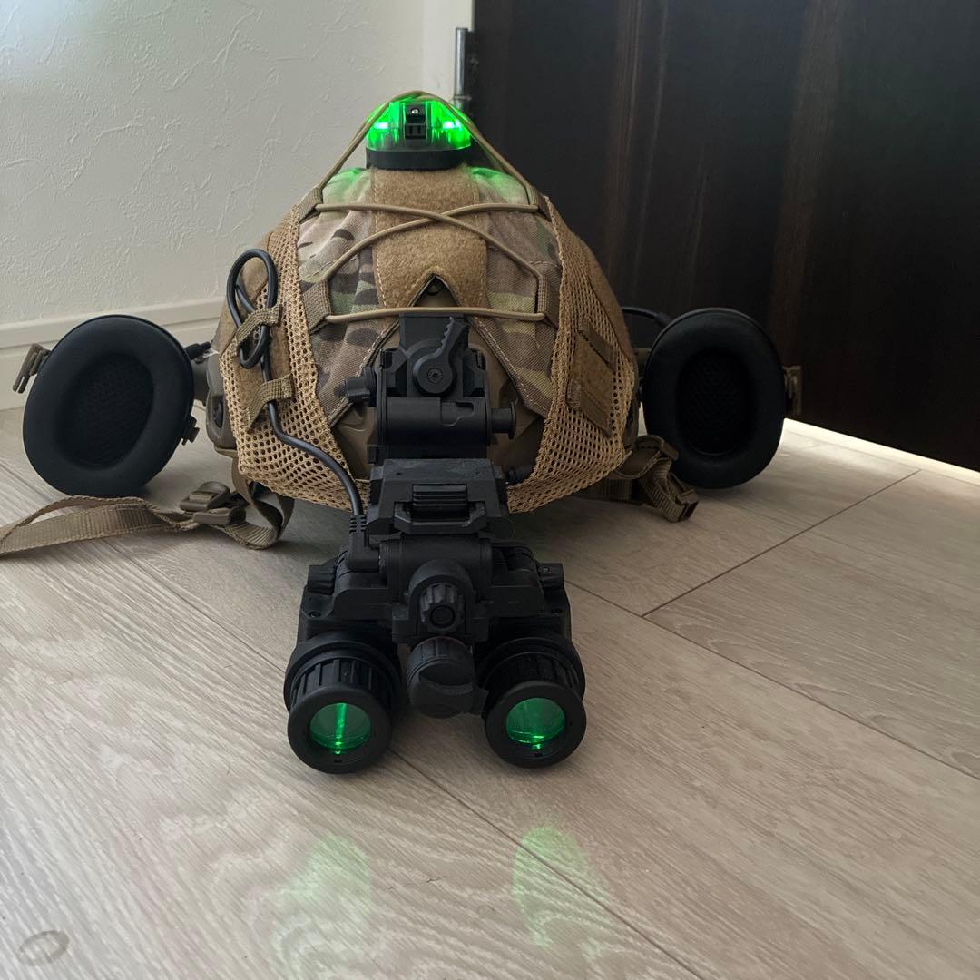 サバゲーヘルメットセット(タンカラー迷彩)値下げ⭕️