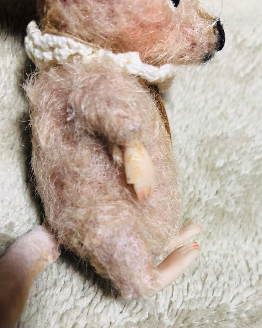 hacodeco様 ねずみ　ピンクねずみ　作家　※ 指１本破損あり