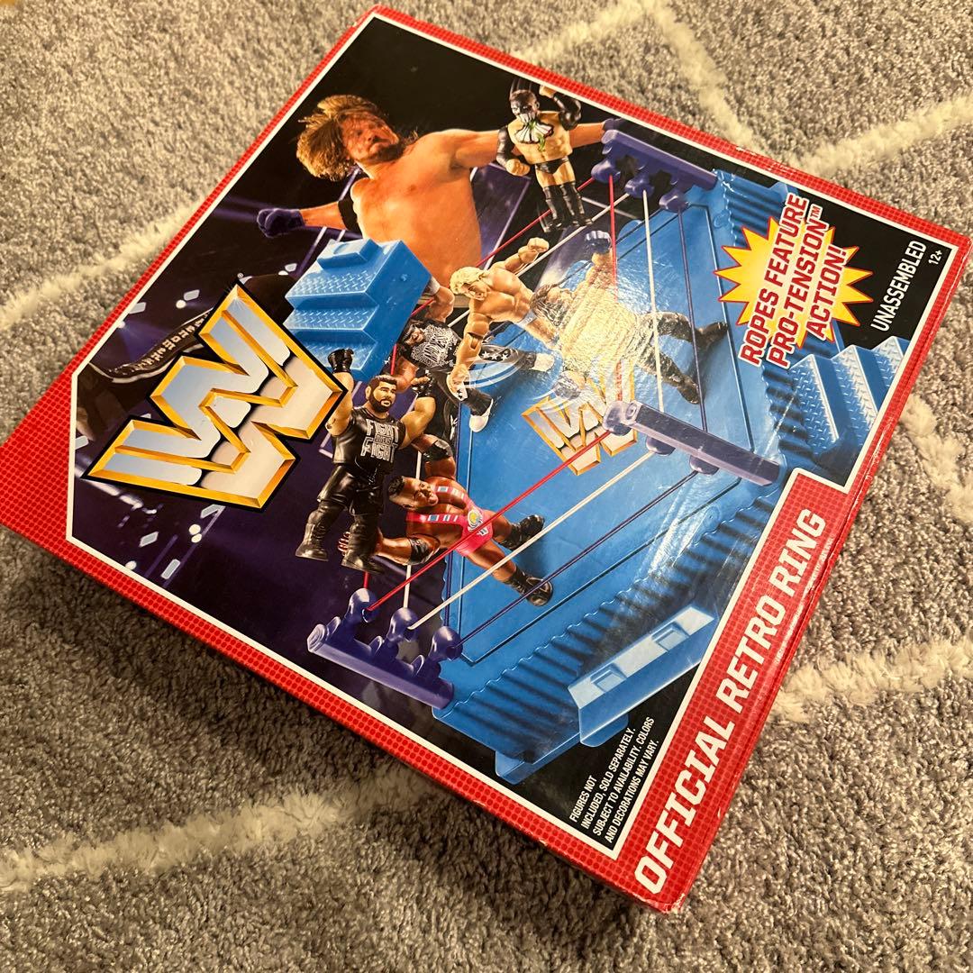 WWE マテル レトロ プロレスリング リング ハズブロ風 入手困難