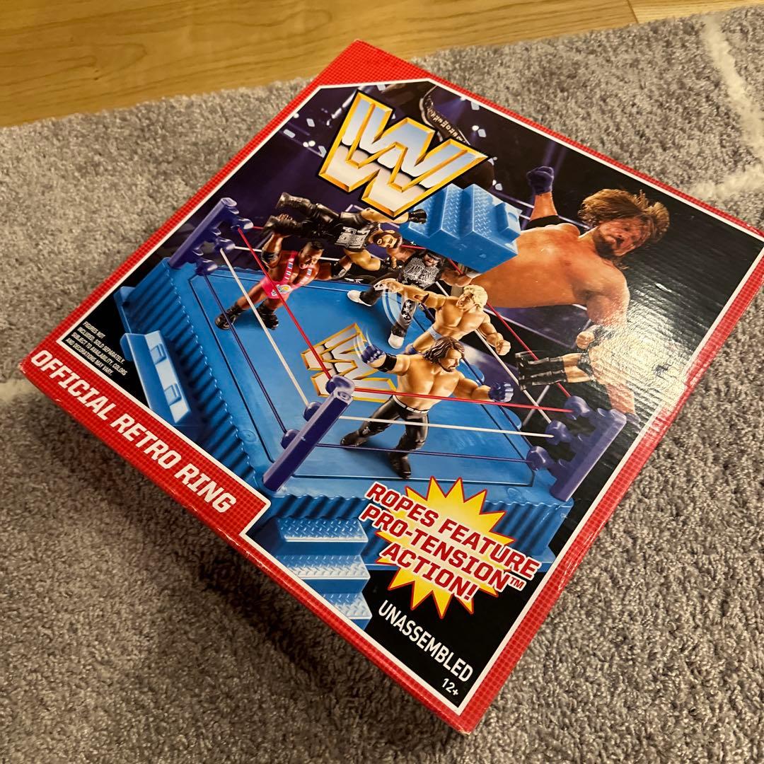 WWE マテル レトロ プロレスリング リング ハズブロ風 入手困難