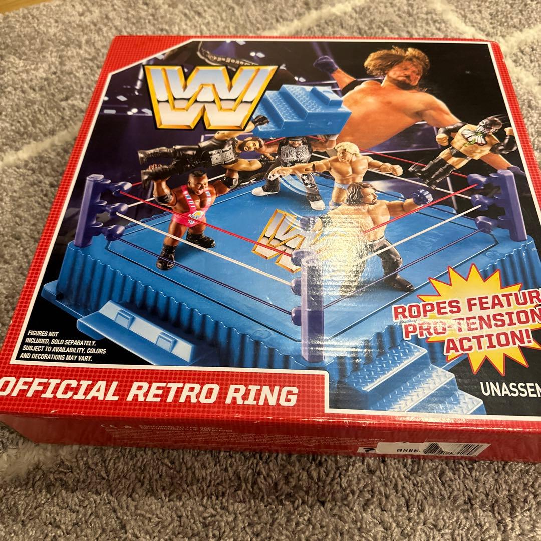 WWE マテル レトロ プロレスリング リング ハズブロ風 入手困難