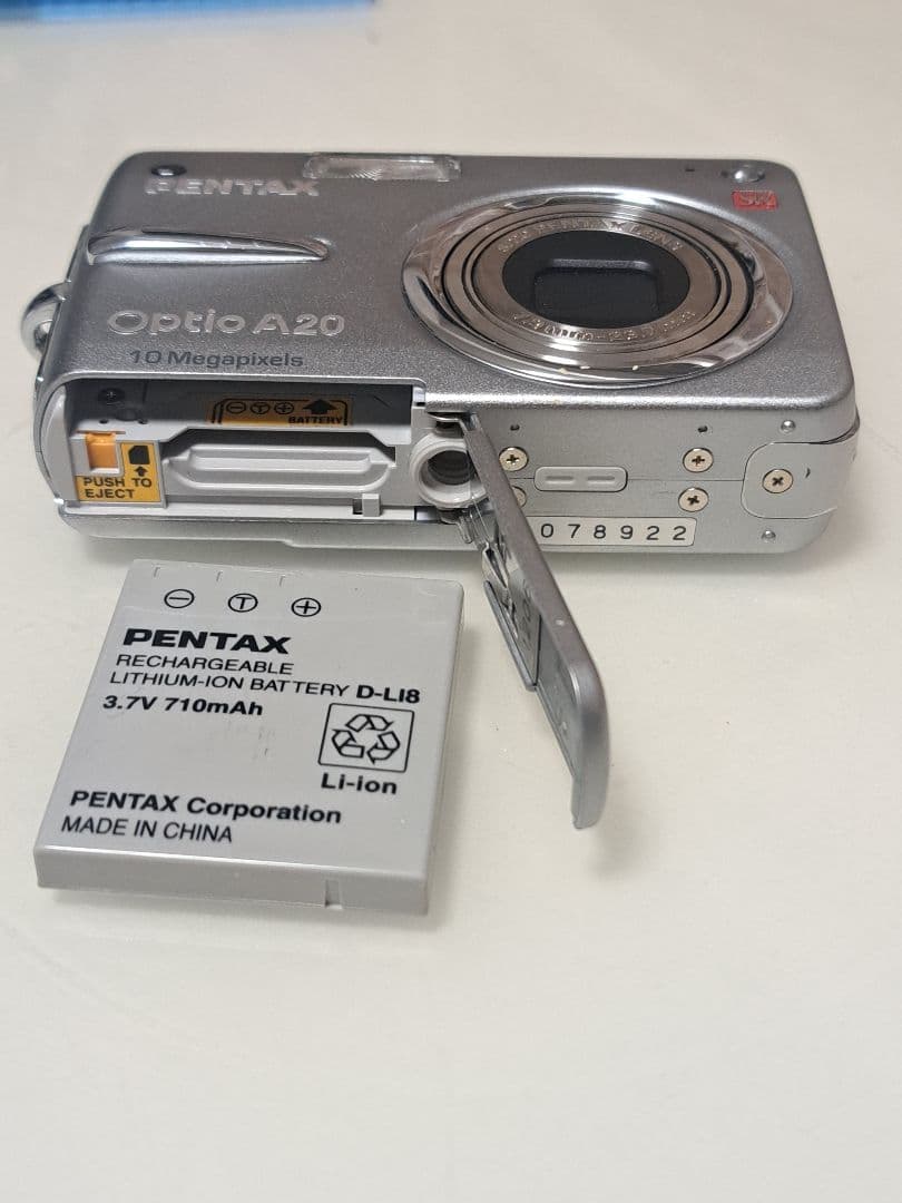 PENTAX Optio A20 10メガピクセル　稼働品