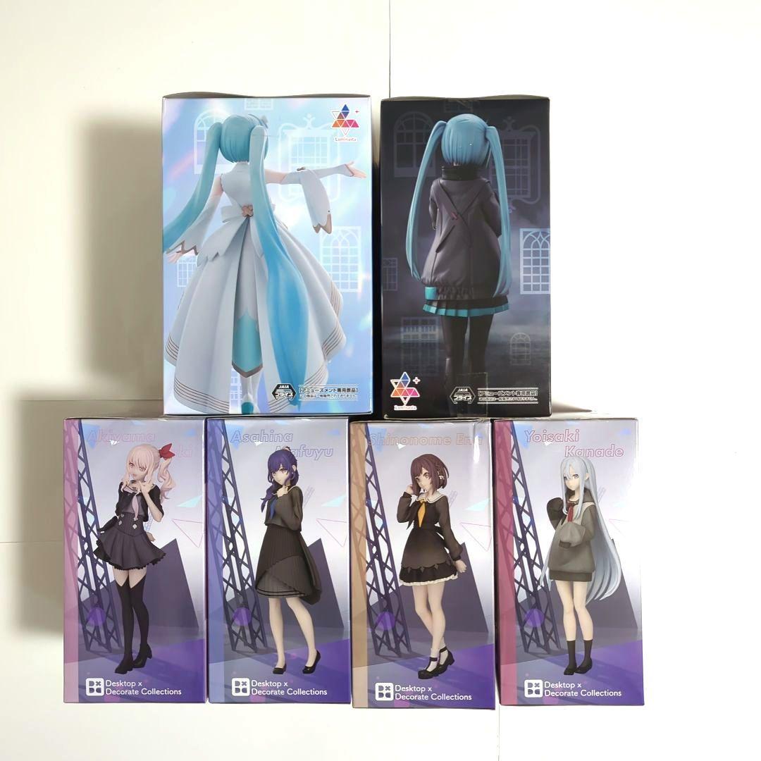 プロセカ 初音ミク 暁山瑞希 宵崎奏 朝比奈まふゆ 東雲絵名 フィギュア