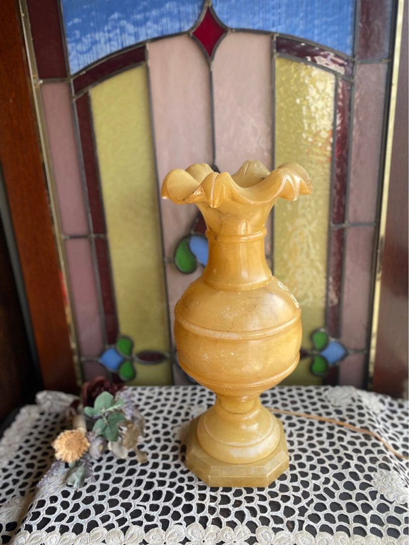 フロアスタンドライト 大理石 ランプ アンティーク インテリア 大理石