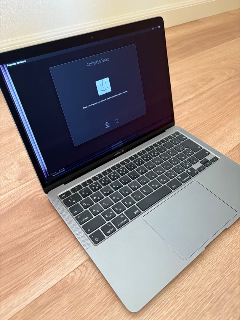 【ジャンク】M1 Air 8GB/512GB 画面割れ 外部OK A2337