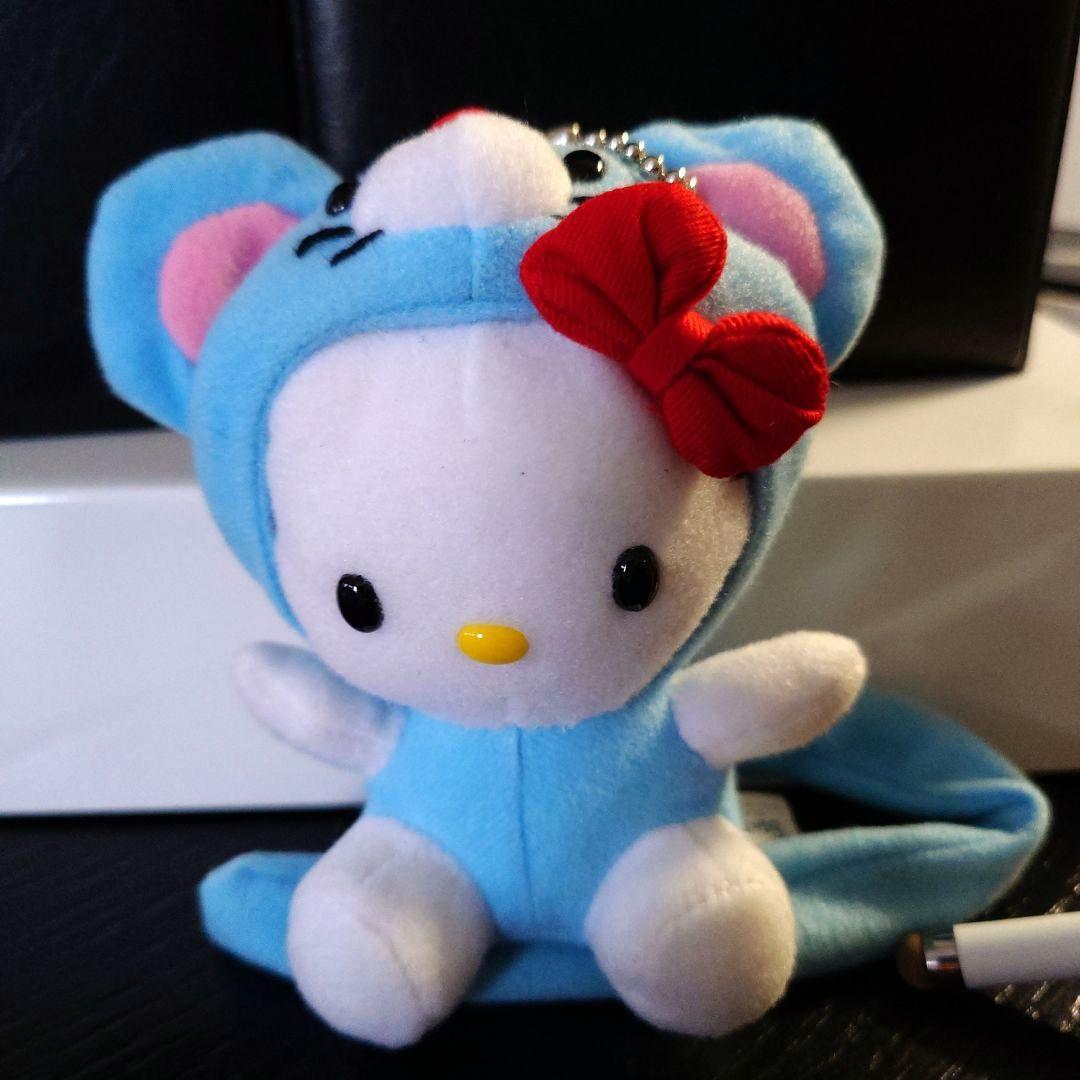 珍SANRIO しっぽ長め.ネズミKittyキーチェーン付きマスコット(音有り)