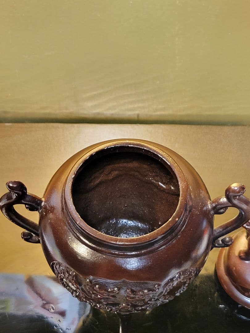 高岡銅器 香炉 三ッ足