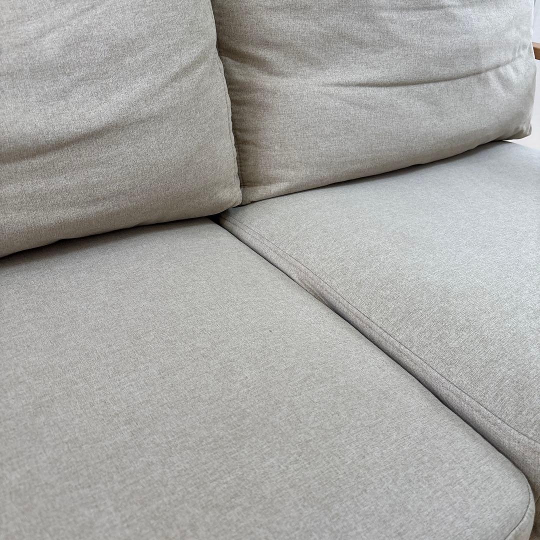 美品！北欧ナチュラルソファー　グレー三月までのお値下げ中！