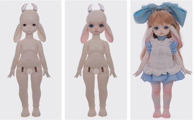 AX908 BJD 1/6 ドール本体 Yang 球体関節人形 ハンドメイド