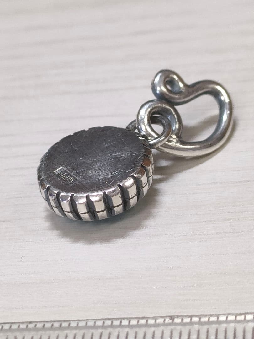 モレンシ鉱山ターコイズ シルバー925製ナバホスタイルペンダントチャーム7.3㌘