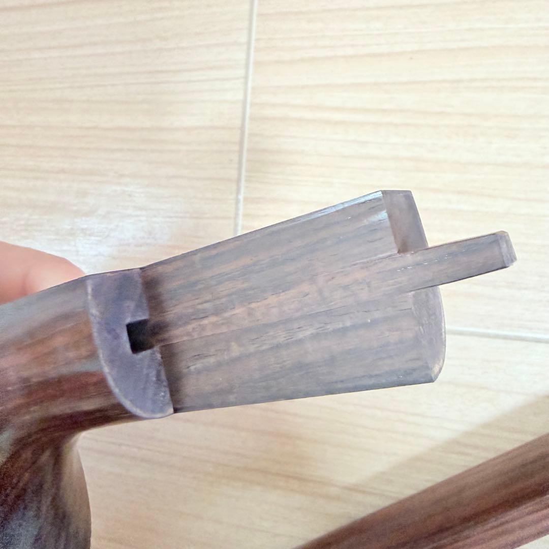 三味線 中棹　紫檀 丸打胴 和楽器　東さわり　ハードケース付き　付属品あり