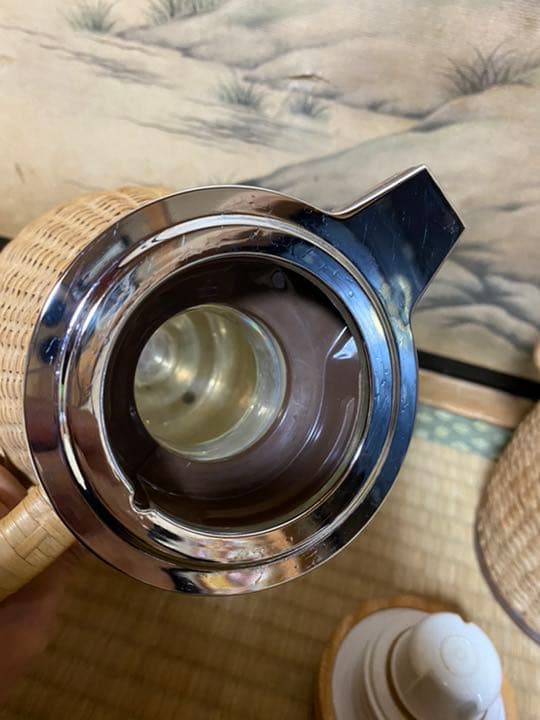 象印　籐　ラタン　ポット　アイスボックス