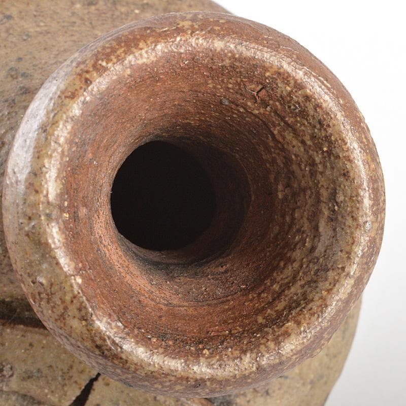 備前焼　古備前　江戸期　小無徳利　桂又三郎極め箱　M　R6132