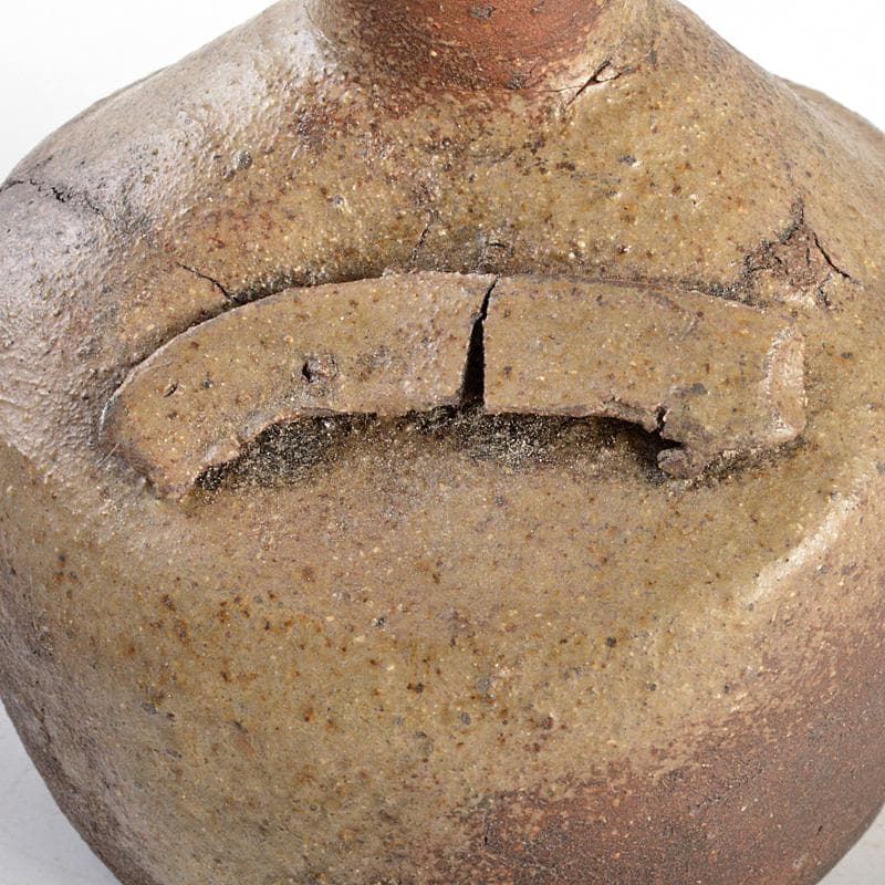 備前焼　古備前　江戸期　小無徳利　桂又三郎極め箱　M　R6132