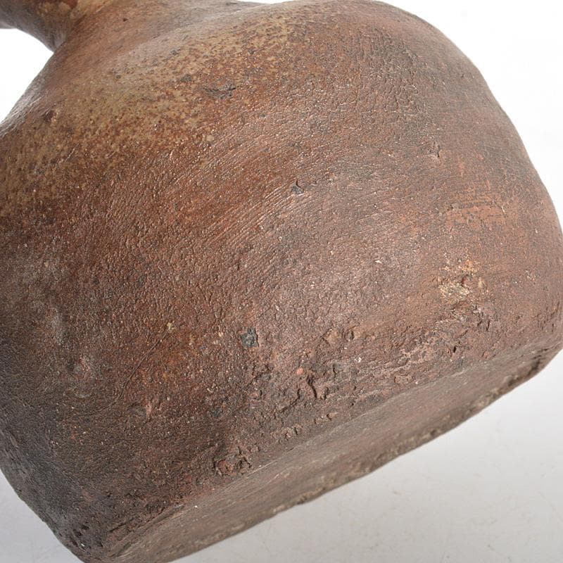 備前焼　古備前　江戸期　小無徳利　桂又三郎極め箱　M　R6132