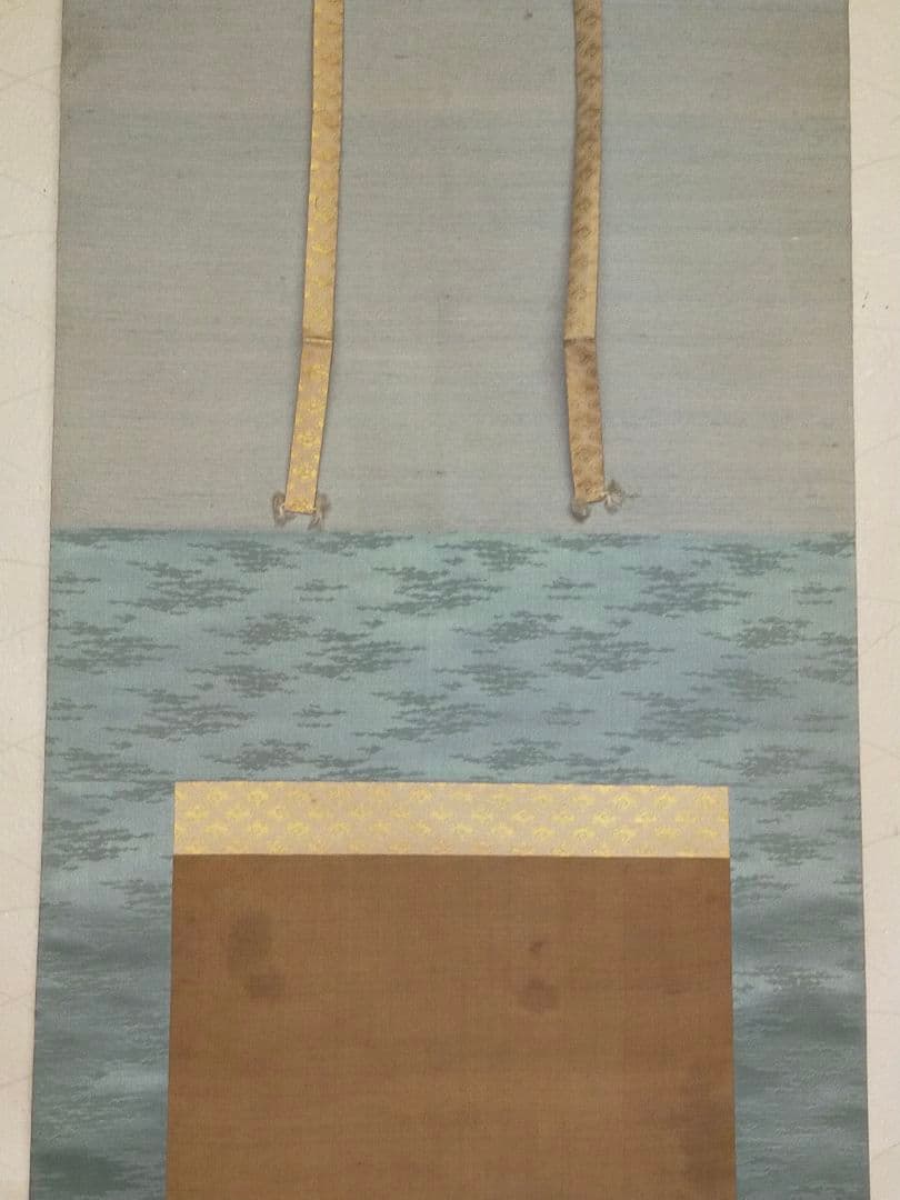 ♥掛軸　鶴山　老人と鶴　掛け軸　骨董品