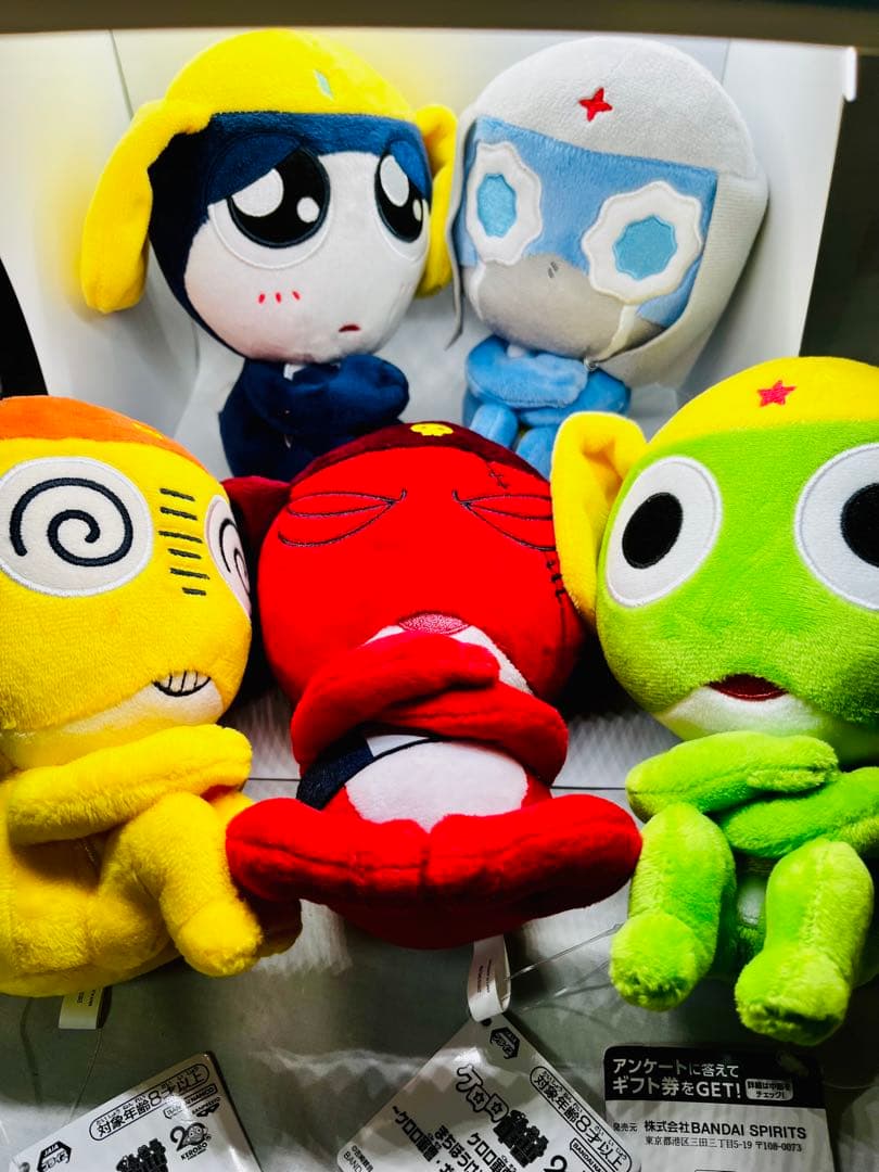 ケロロ軍曹 まちぼうけぬいぐるみ 全5種 まとめ売り
