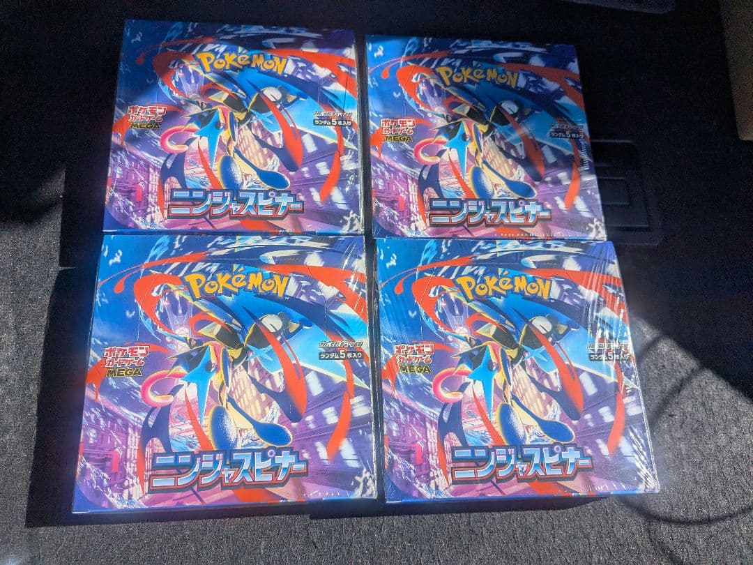 ポケモンカード　ニンジャスピナーシュリンク付4BOX