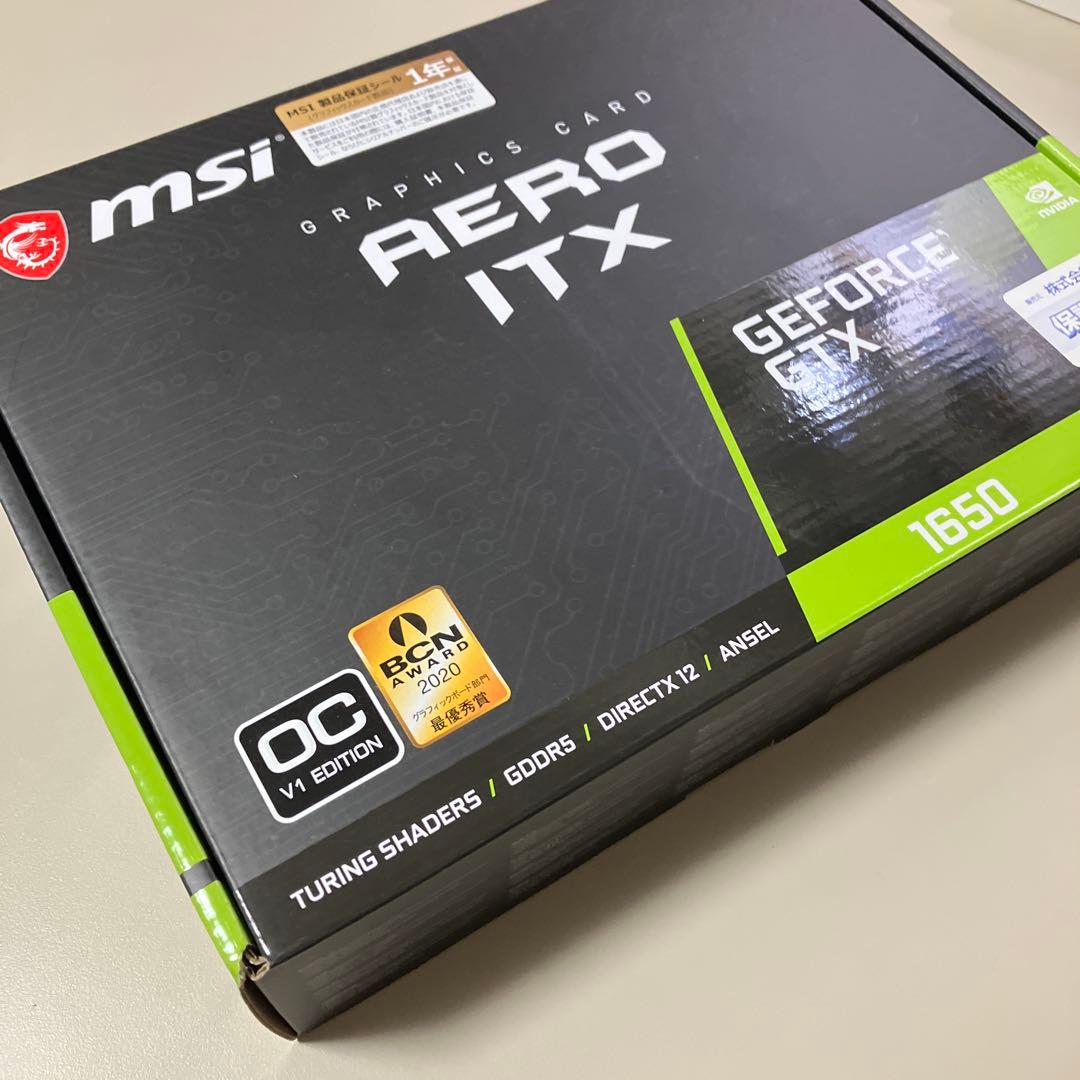 MSI AERO ITX 4GB GDDR5 GTX1650 OCv1 中古品