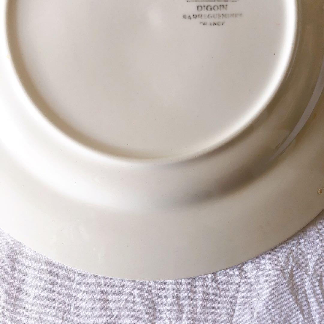 ディゴワンサルグミンヌ バスク柄デイナープレート E フランスアンティーク食器