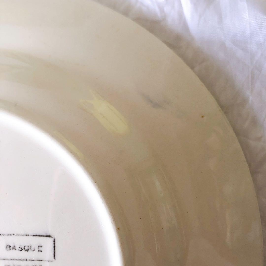 ディゴワンサルグミンヌ バスク柄デイナープレート E フランスアンティーク食器