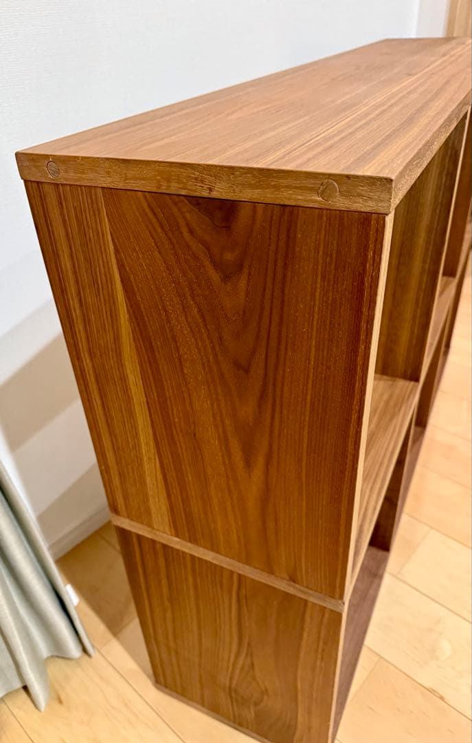 無印良品 スタッキングシェルフ・３段x2列 ウォルナット　送料込