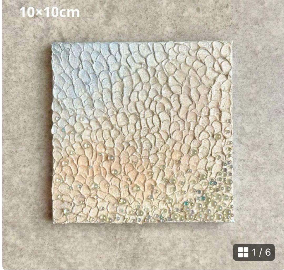 Still me☆プロフ必読様ご確認用アクリル画テクスチャーアート3点