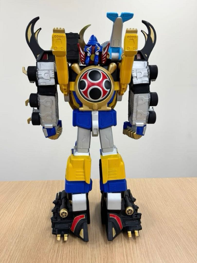 ジャンボヒーロー 轟雷旋風神 忍風戦隊ハリケンジャー 53㎝前後　ソフビ