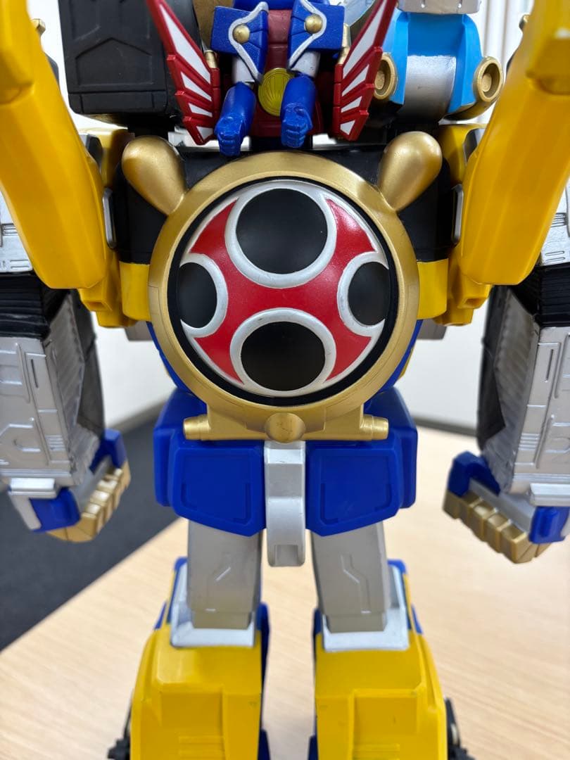 ジャンボヒーロー 轟雷旋風神 忍風戦隊ハリケンジャー 53㎝前後　ソフビ