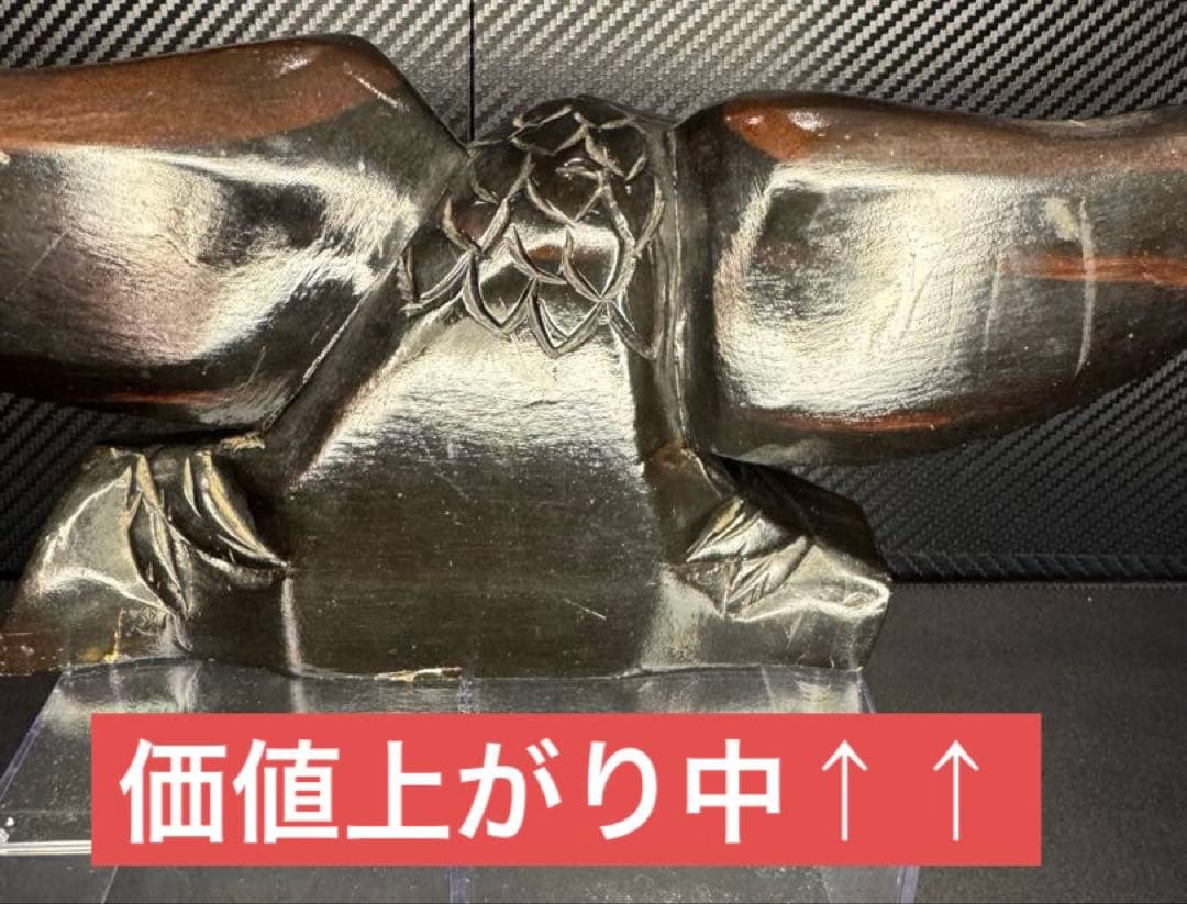 大迫力 鷲 イーグル 日本 高級 木製 彫刻 当時物45年前 美術品 オブジェ