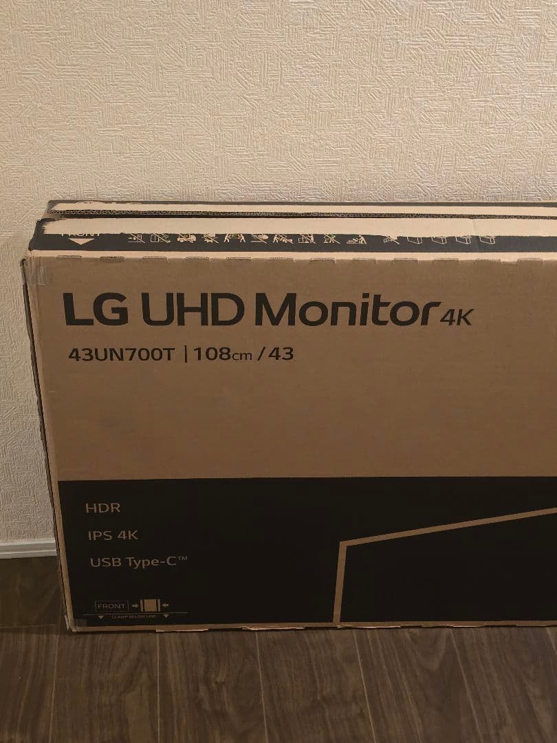 LG モニター 本体 ブラック 43UN700T