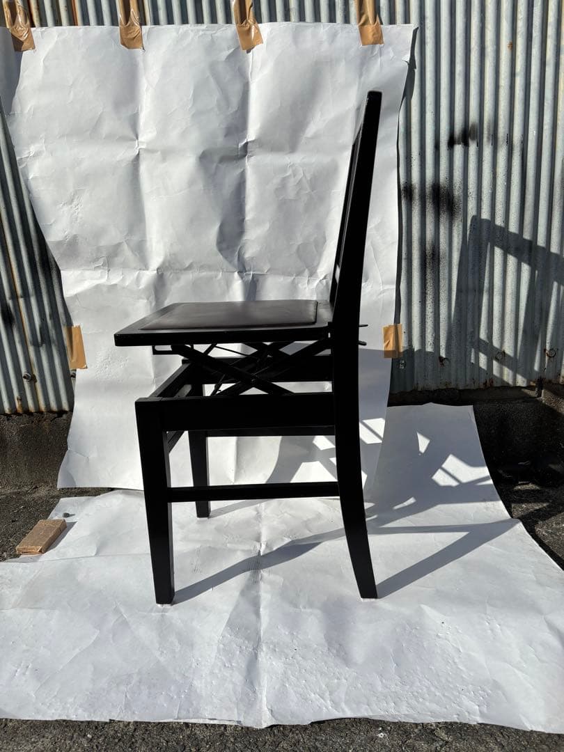 YAMAHA 背もたれ付ピアノ椅子　比較的きれい　足部フェルト付き