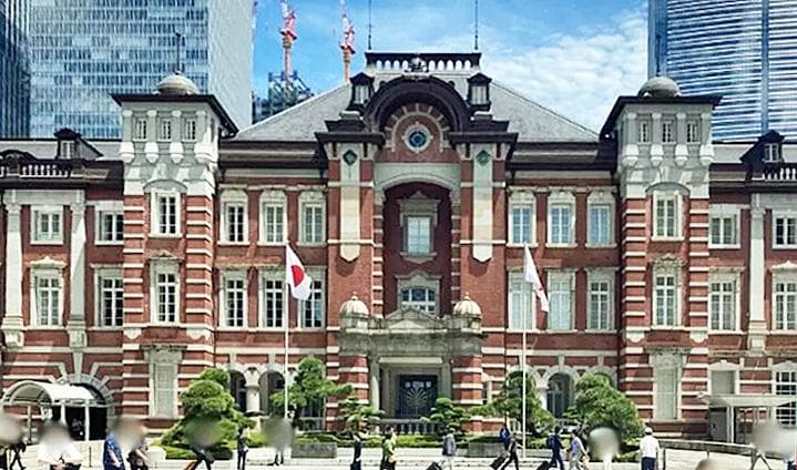 昭和レトロ洋館「東京駅丸の内中央口」　白色模型