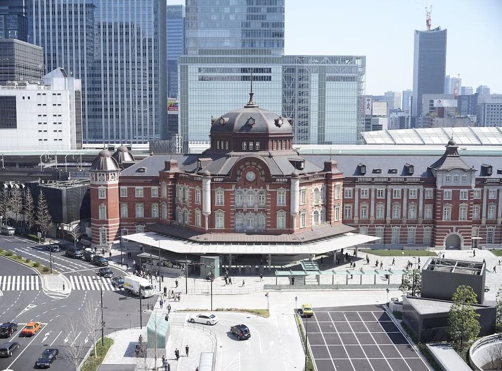 昭和レトロ洋館「東京駅丸の内中央口」　白色模型