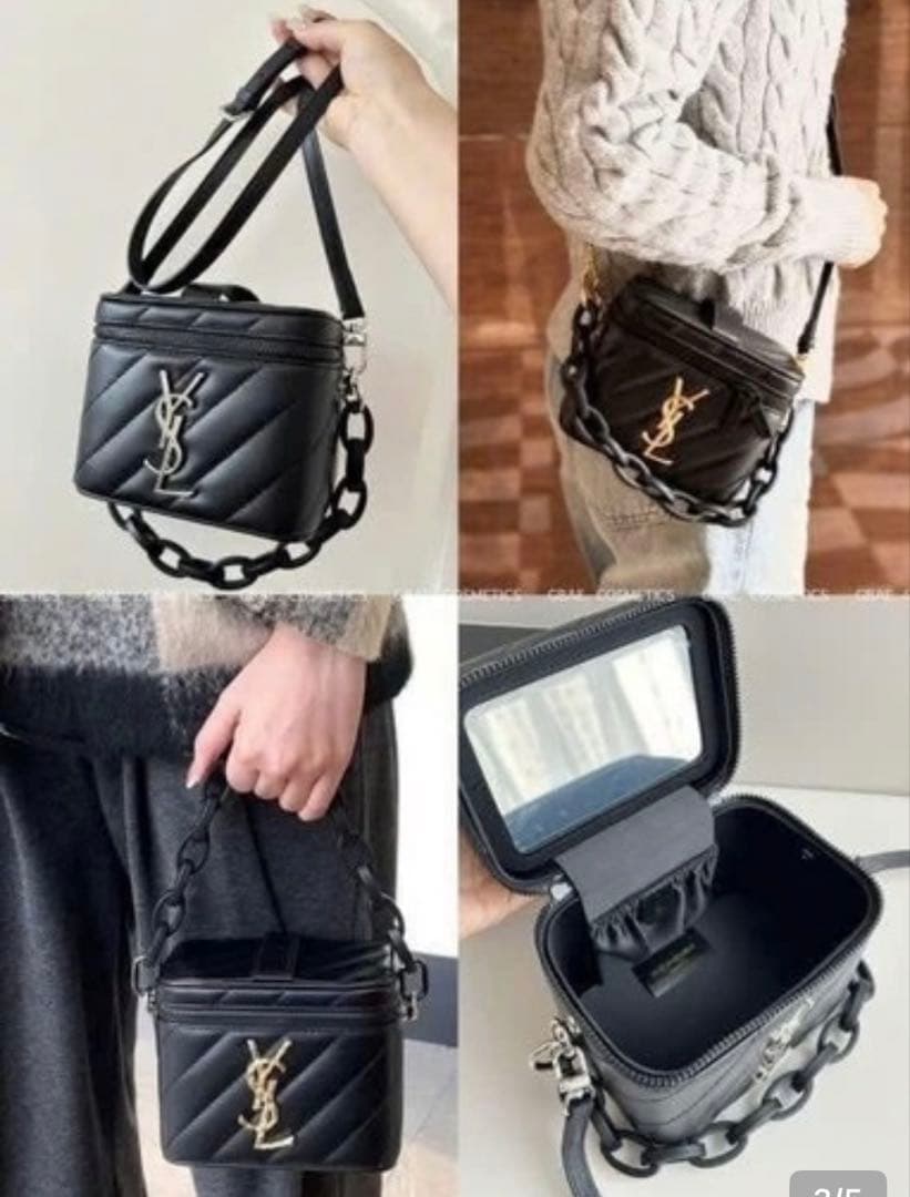 【新品】非売品 Yves Saint Laurent ブラックショルダーバッグ